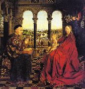Jan Van Eyck The Virgin of Chancellor Rolin oil painting